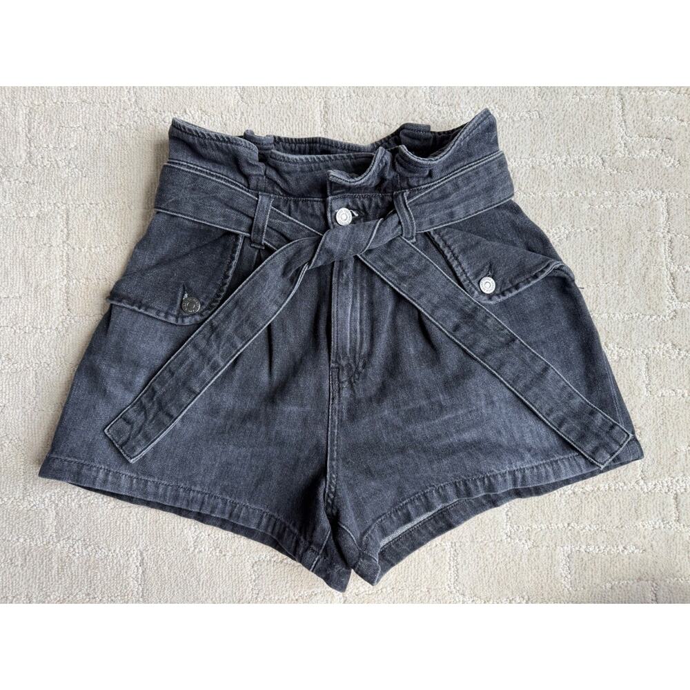 NWOT Veronica Beard Nori Extra High Rise Paper Bag Denim Shorts